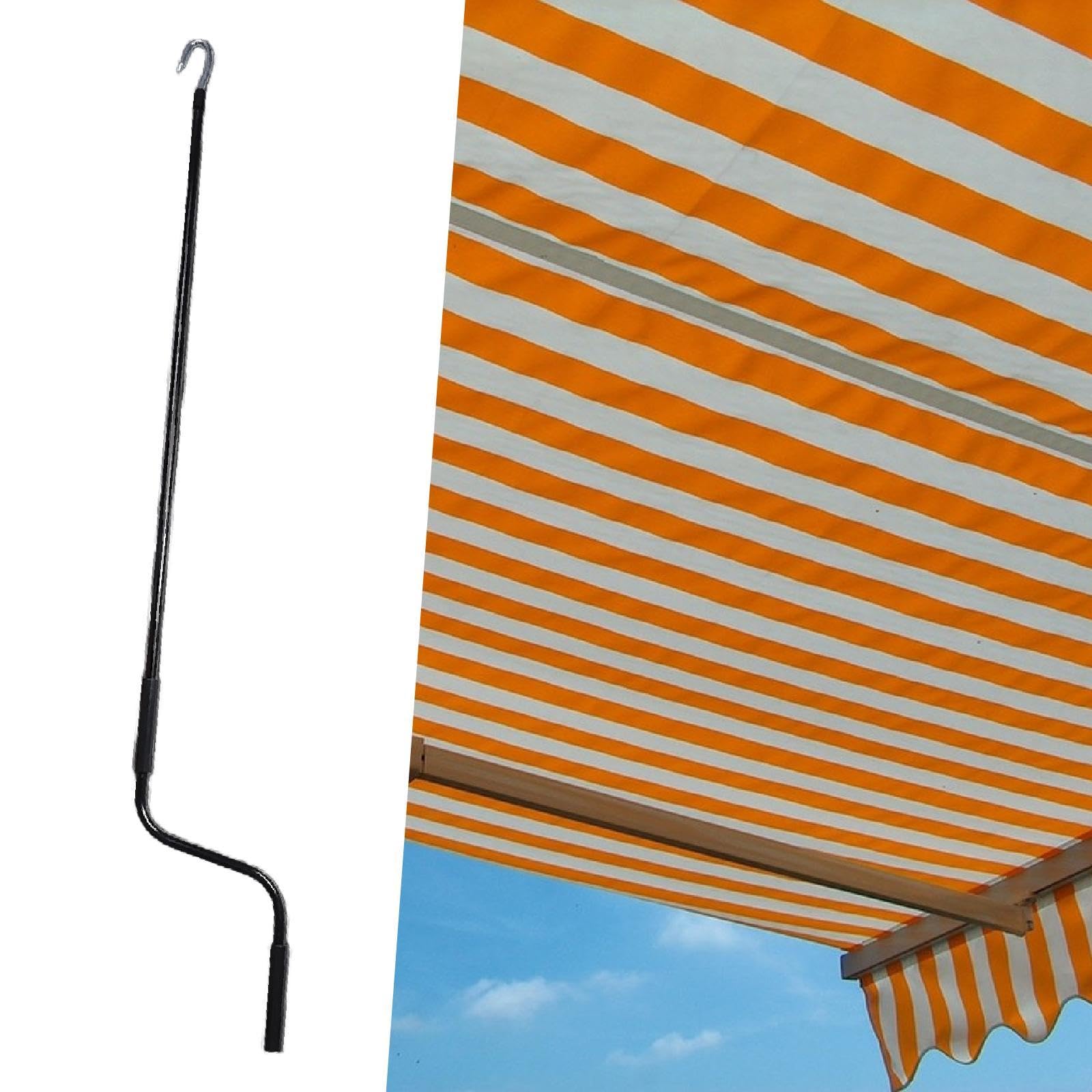 Manivelle universelle pour store de camping-car, 122 cm, pièce de rechange pour store enrouleur rétractable, Noir