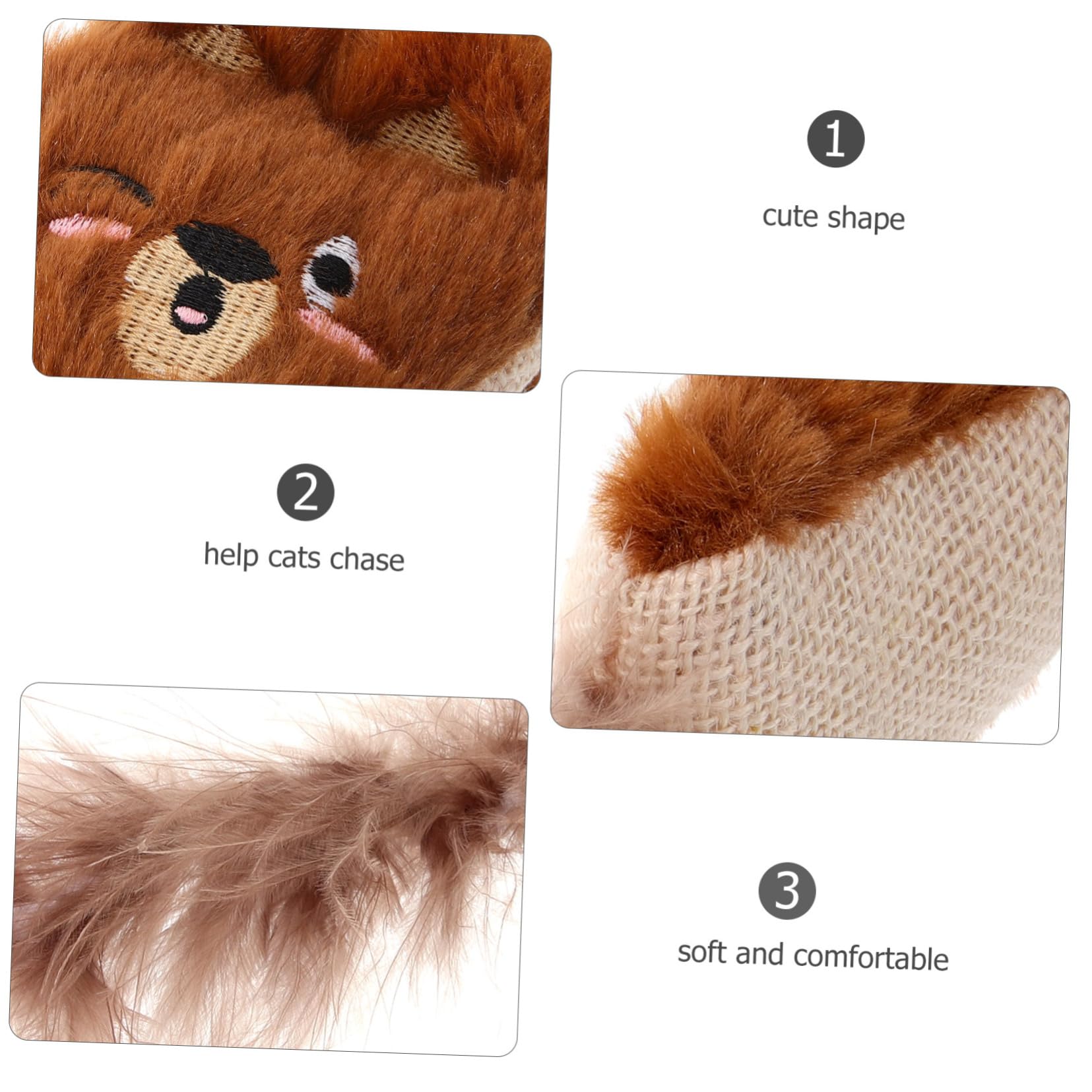 VANZACK Souris en Peluche Remplie De Papier Froissé Jouet Interactif À Mâcher pour Chat Soins Bucco-dentaires pour Chats