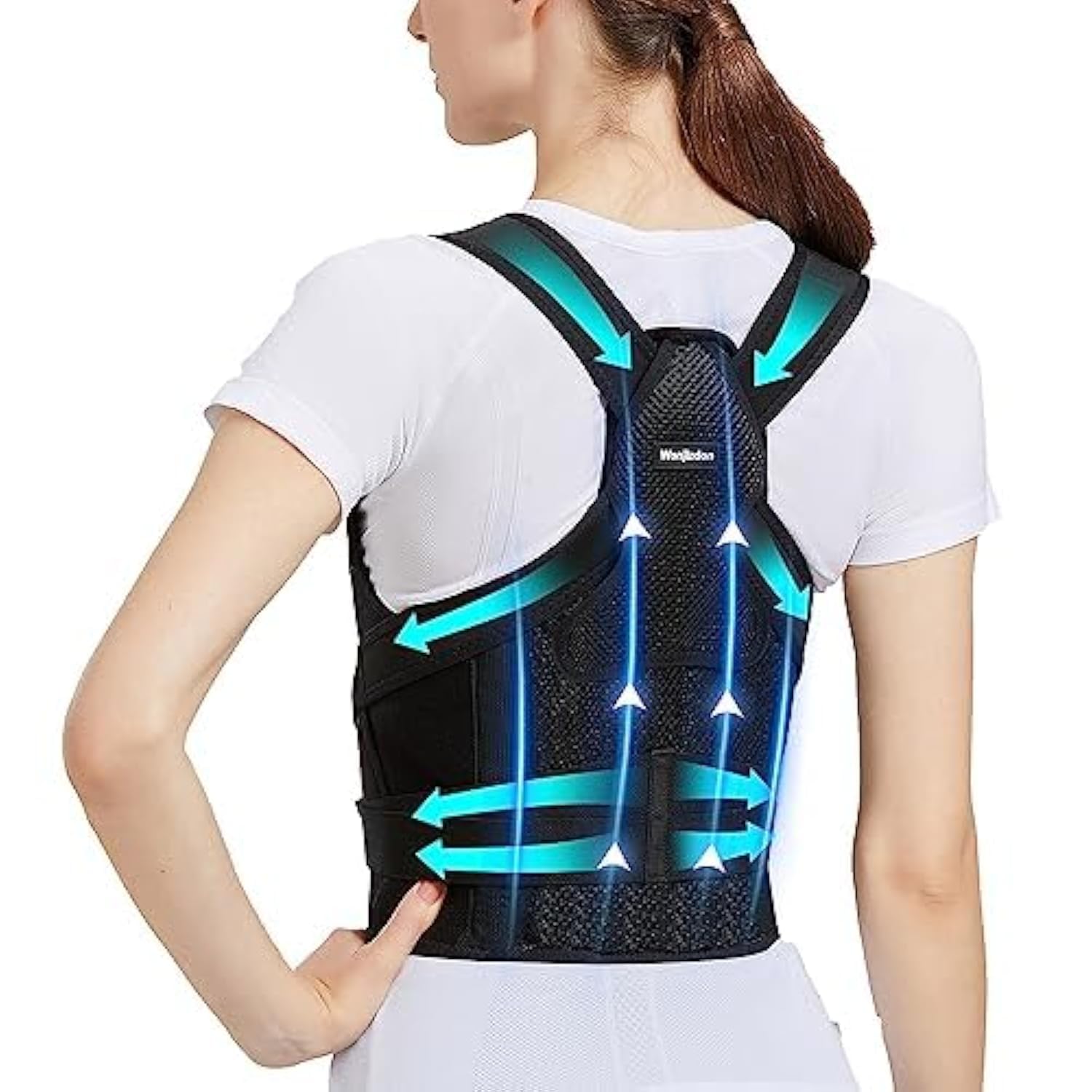 Back Brace Posture Corrector for Women and Men-Back Straightener Posture Corrector, Scoliosis and Hunchback corrector for upper and lower back support, Posture Trainer, Shoulder Brace Adjustable (M)