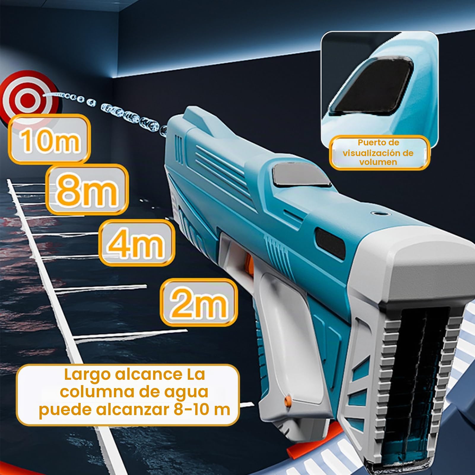 Pistola de agua eléctrica para adultos y niños,Pistola de agua eléctrica,Pistola de agua de gran alcance,Juguete de pistola de agua para niños