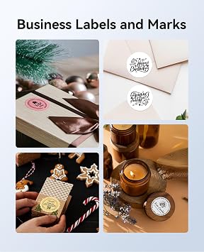 NIIMBOT 40x30mm Thermal Labels, 3Roll Clear Labels for B Series Label Maker