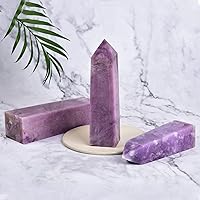 Vista 81 de JIC Gem Extra Large Rare Dendritic Jade Crystal Tower Natural Quartz Crystal Tower Point Wand Large Crystals and Stone Energy Crystal Wand Home