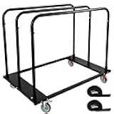 Eastrexon Steel Panel Truck, Drywall Cart w/ 5” PU Swivel Wheels, Heavy-Duty Panel Dolly Cart w/ 1800 LBS Capacity, for Handling Wall Panel/Lumber/Folding Table/Sheetrock， 45.6