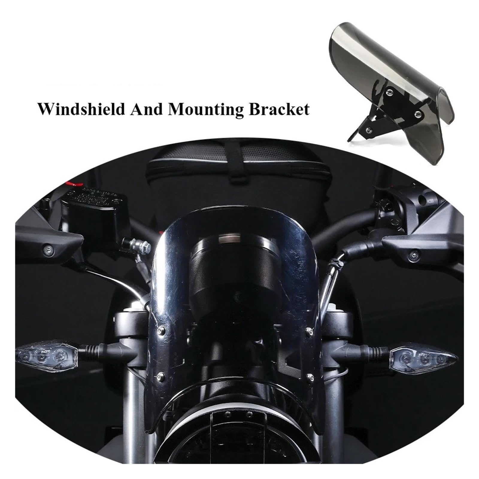 Deflector Aire Moto Parabrisas Delantero Motocicleta con Soporte Montaje para X350 Accesorios Piezas Motor para X 350 2023 Deflector Viento Motocicleta