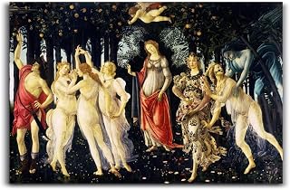 Allegory of Spring - Sandro Botticelli Poster Canvas Print Artwork Modern Living Room Decor Aesthetic Home Decor 08x12inch(20x30cm) Unframe-style