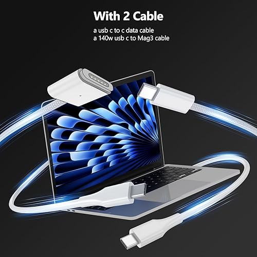 Miniatura 3 de Cargador MacBook Pro 140W USB C Adaptador de corriente para MacBook ProAir 13 14 15 16 pulgadas 2023 2022 2021 M3 M2 M1 y todos los dispositivos USB