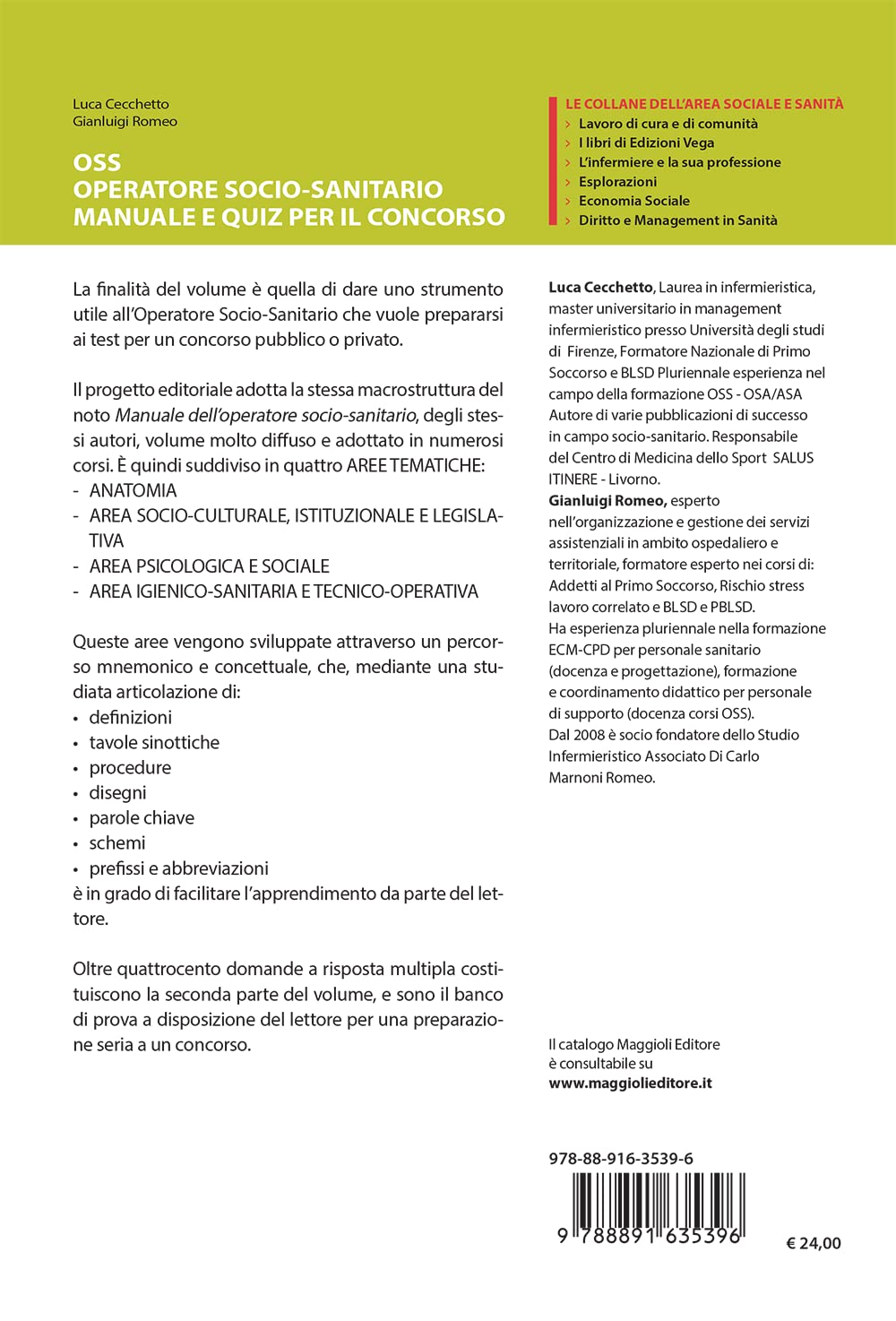 OSS Operatore socio-sanitario. Manuale e quiz per il concorso