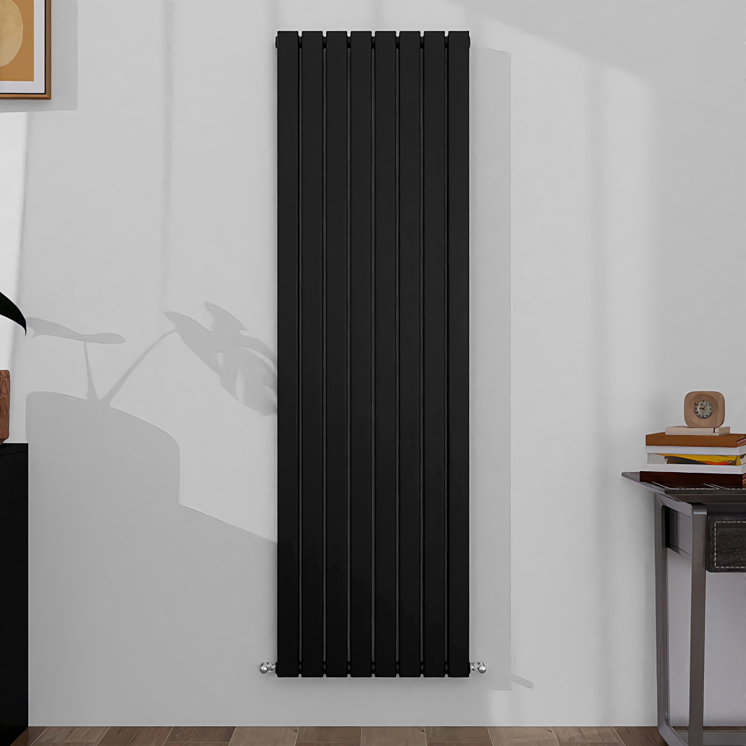 SLINE SANITARY 1800x544mm Vertical Radiator Black Double Modern Flat Panel Central Heating Radiator