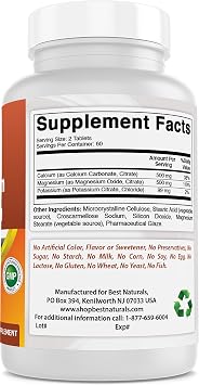 Calcium Magnesium Potassium & B-100 Complex