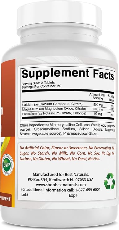 Calcium Magnesium Potassium & B-100 Complex
