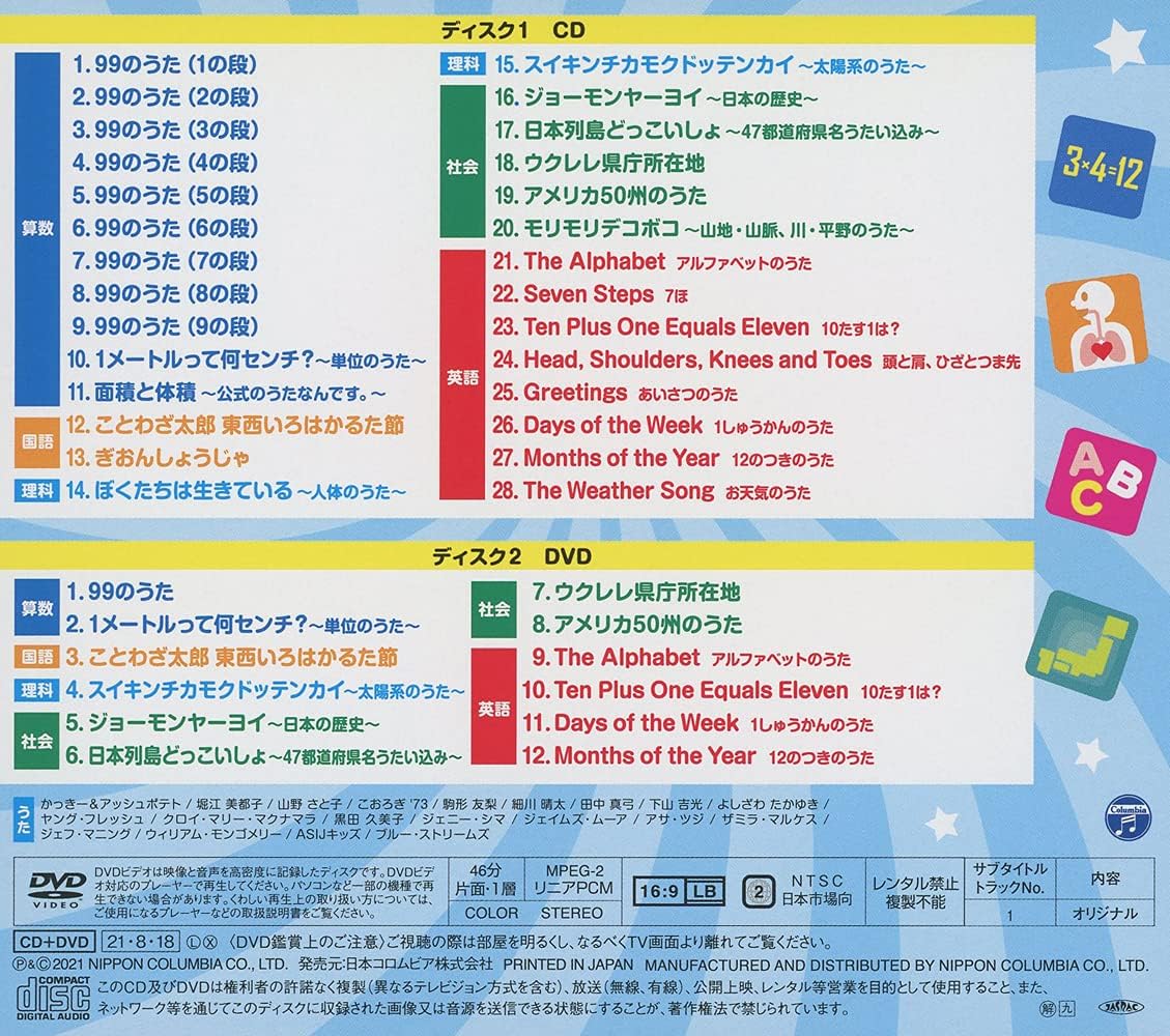 市場 Cd 県庁所在地 宇宙 英語 たのしく暗記 九九 市場 Cd 県庁所在地 宇宙 英語 たのしく暗記 九九
