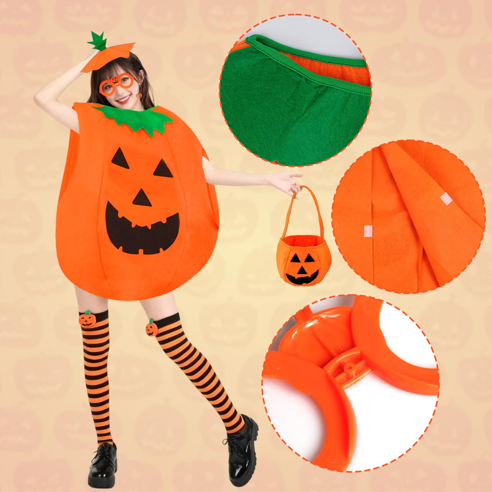 Meriviva Halloween Pumpkin Costume Adults - Image 2