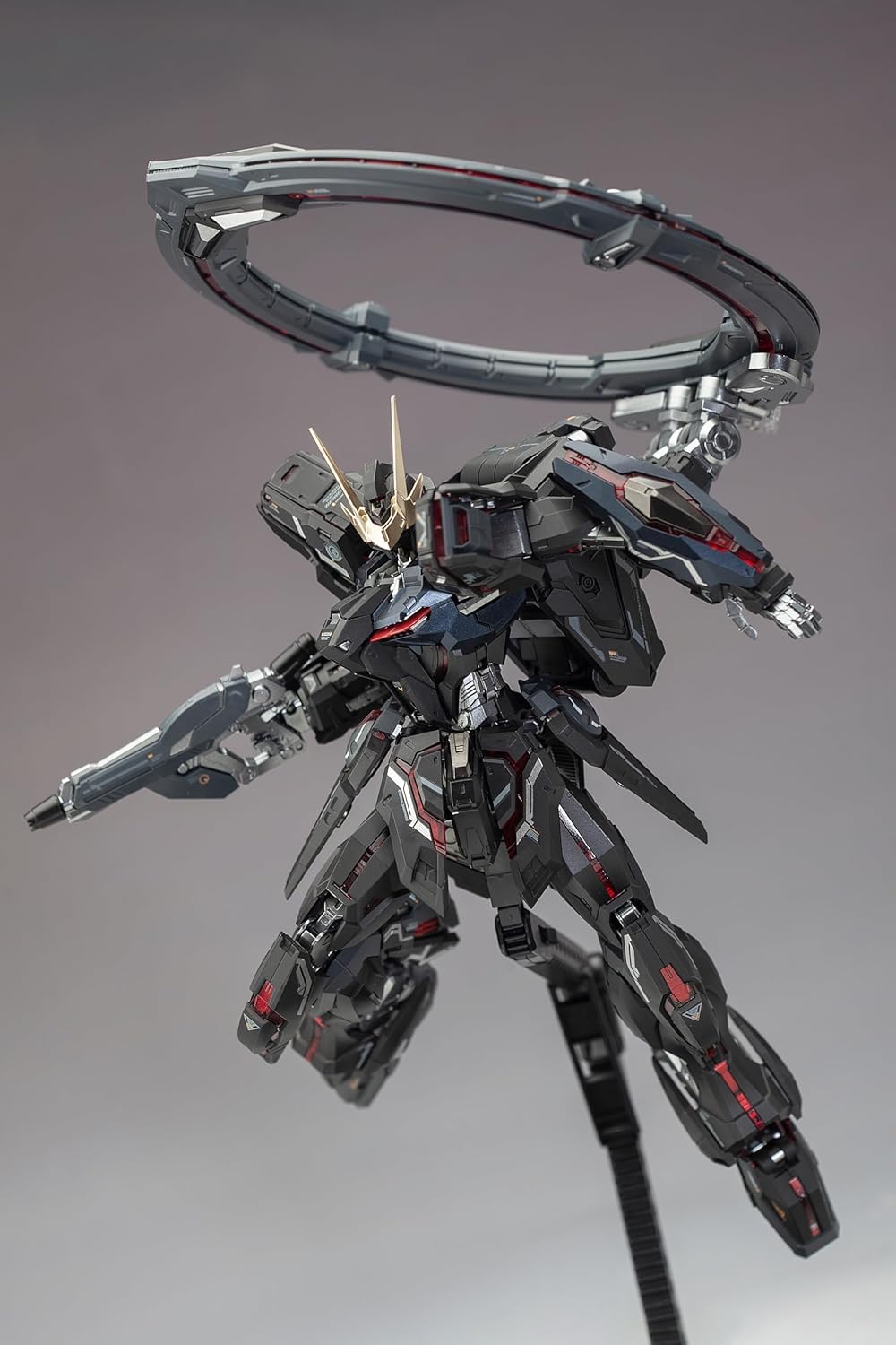 Funtasy Planet Eternal Night Radiance 1/100 Mecha Model Kit - Light Eater Black Hole Edition - 10 Inch Articulated Action Figure with Pre-Painted Armor, Independent Inner Frame, Gift for Adults Teens