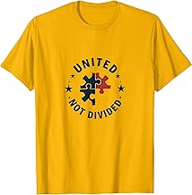 United Not Divided Political Unity Design T-Shirt