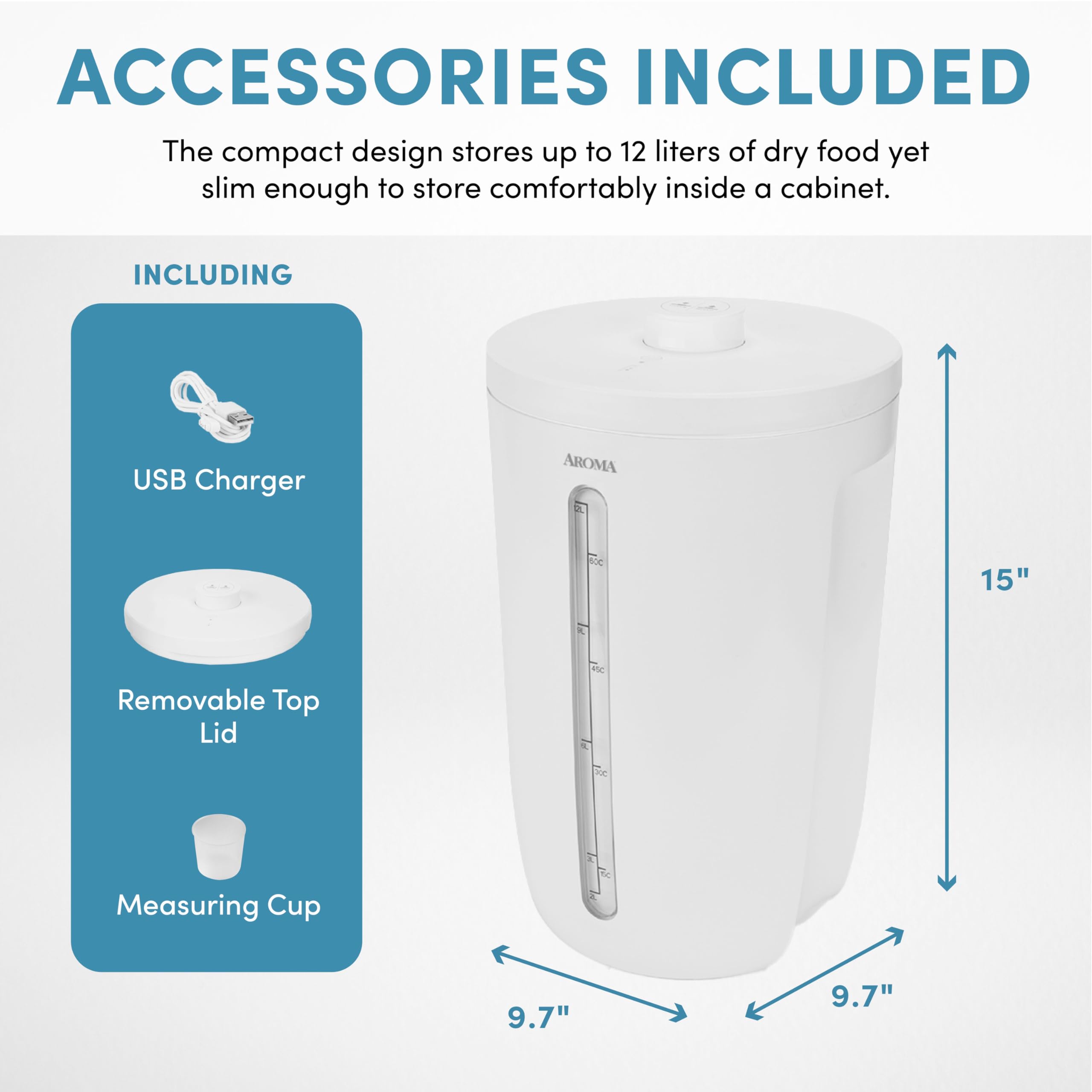 Amazon.com: Aroma Housewares Vacuum Sealed Food Storage Container