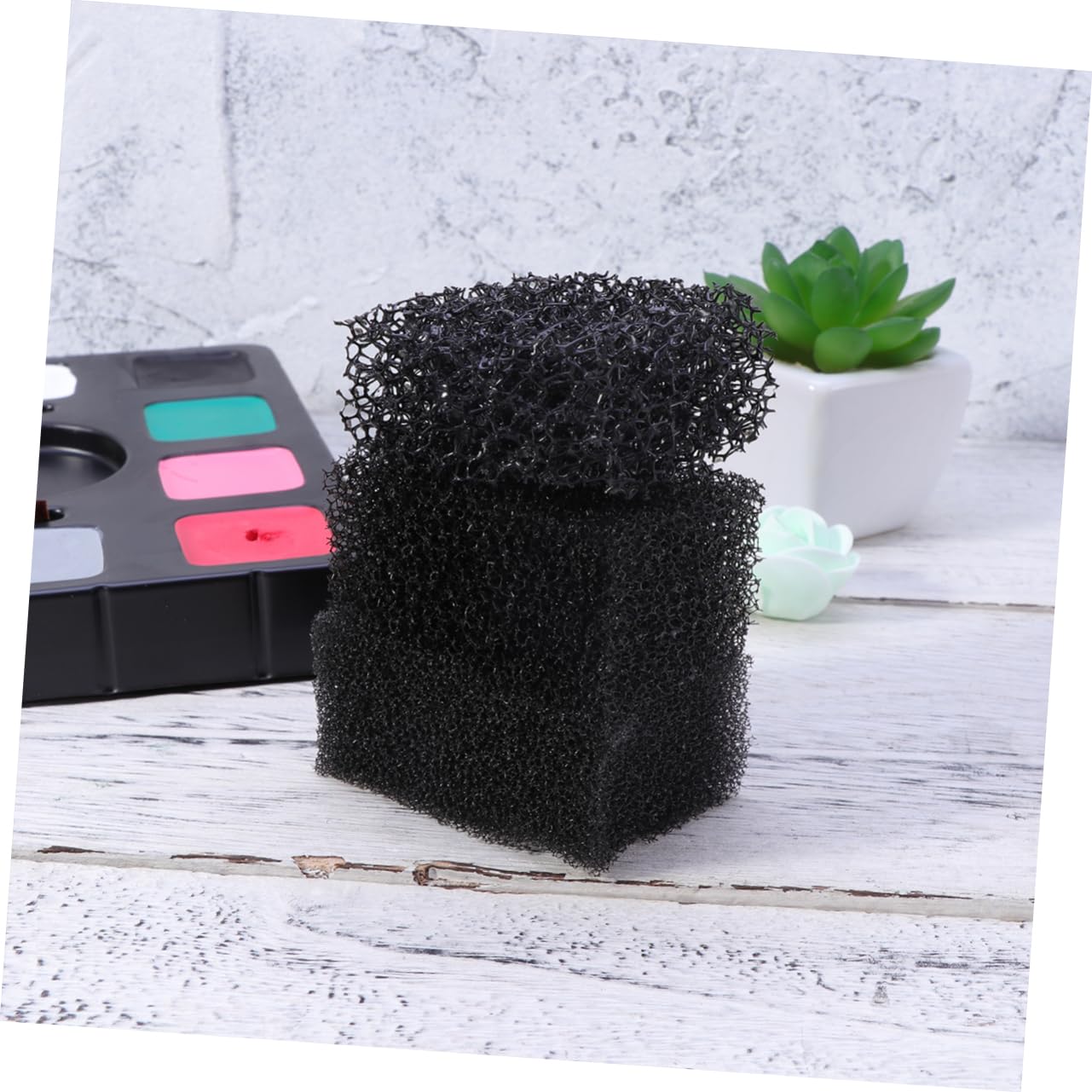 FOMIYES 9 Piezas Esponjas Punteadas Negras Esponja De Maquillaje De Efectos Especiales Maquillaje De Sangre Cepillo De Esponja Esponjas Maquillaje Cara Paquete Bolso