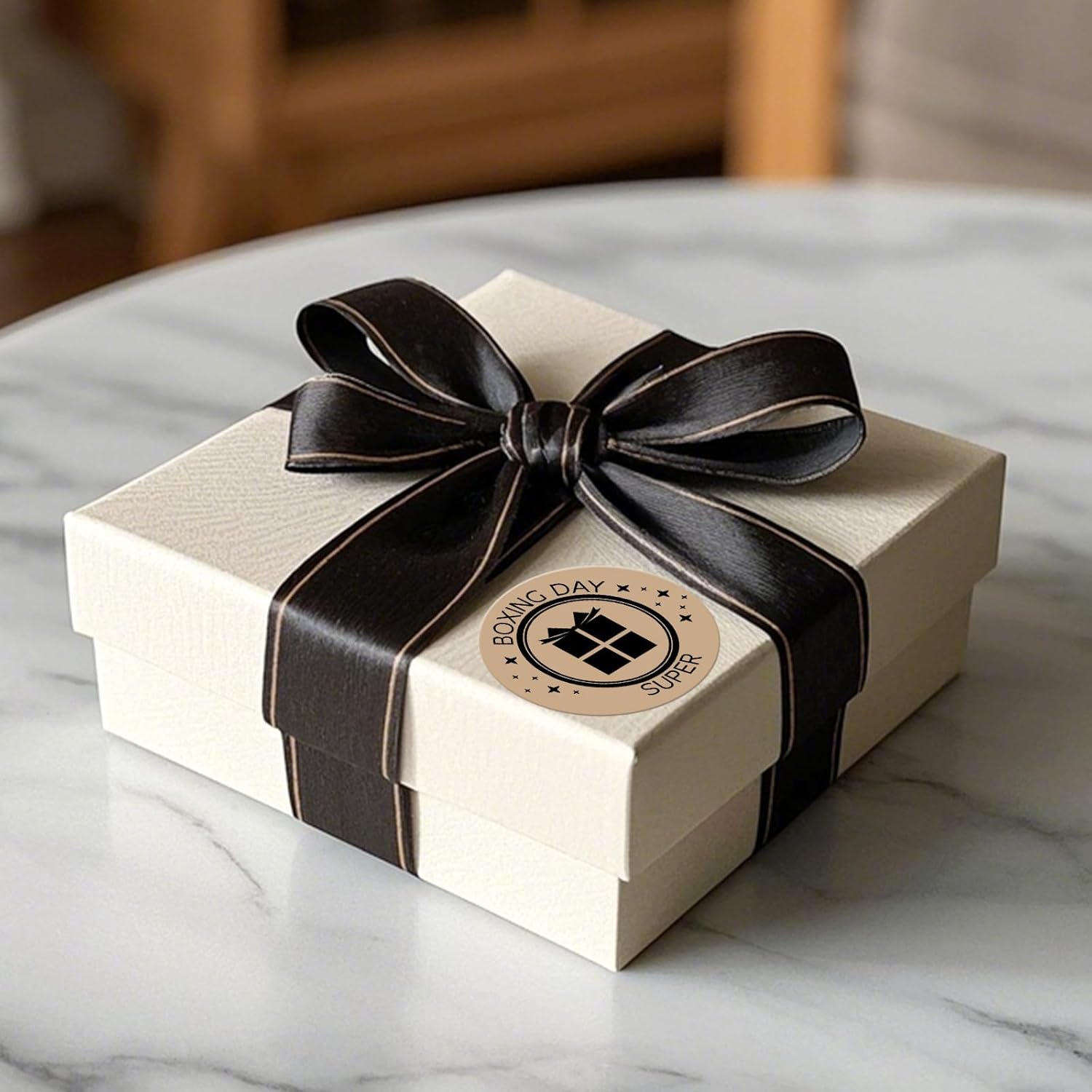 Khaki Thermal Labels Round 2 Inch Vinyl Circle Direct Printer Stickers Brown Waterproof Self-Adhesive Decals Label for Logo Design Sealing Office Address 500 PCS - Image 9