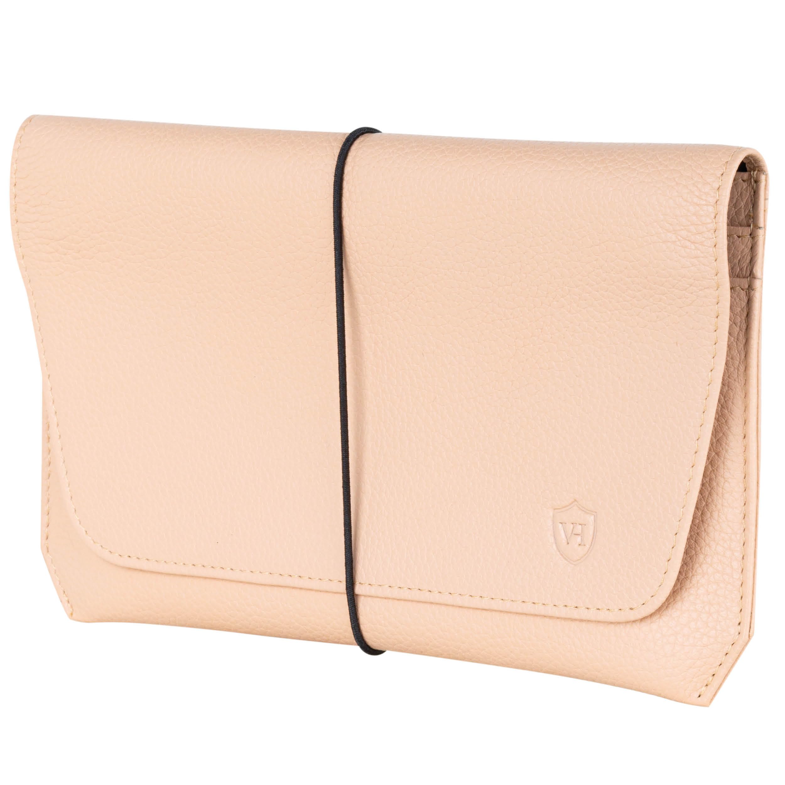 VON HEESEN Leder Reisepasshülle mit RFID-Schutz - Passport-Hülle aus echtem Leder - Reisepass-Organizer für stilbewusste Damen & Herren in Rose