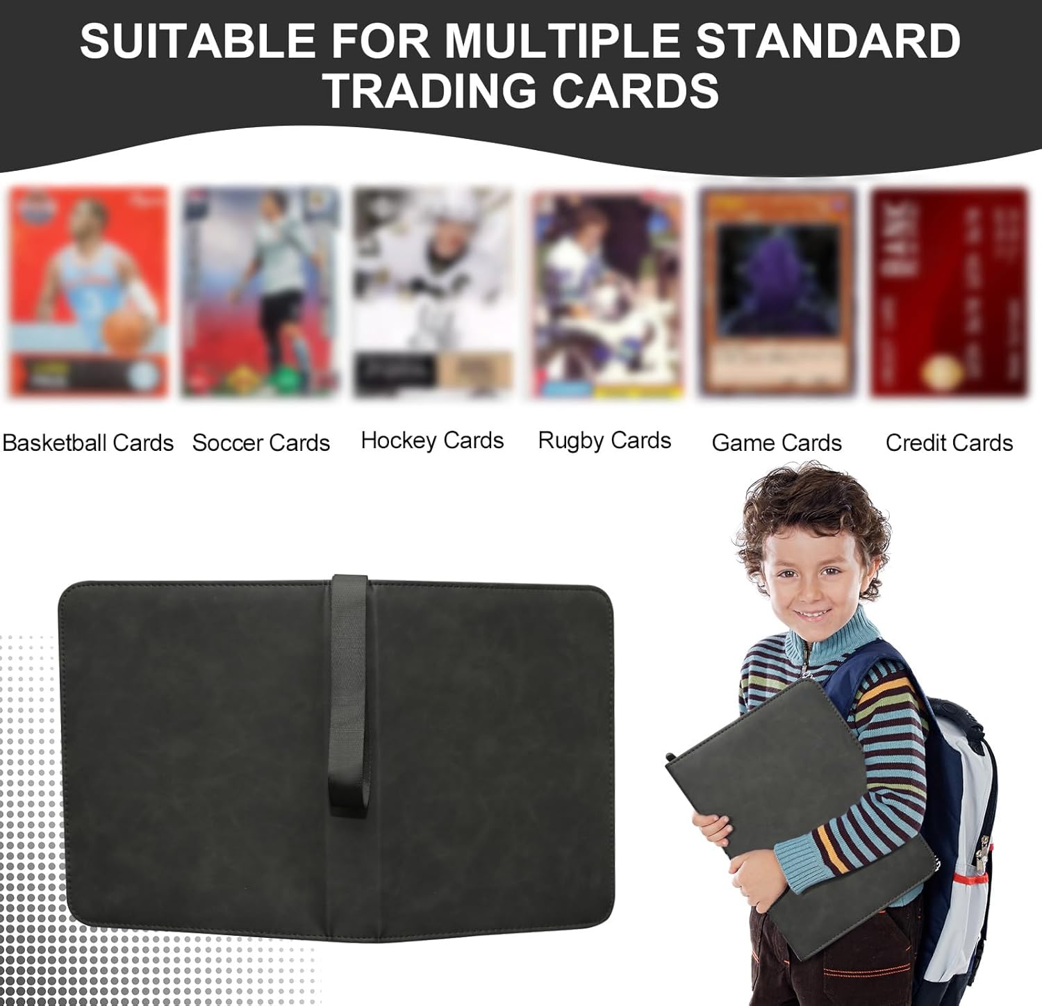 Toploader Binder 9 Pocket – Holds 360 Top Loaders | Double-Sided Trading Card Binder for 3" x 4" Rigid Cards | Premium Toploaders Card Collection Storage (9-Pocket)