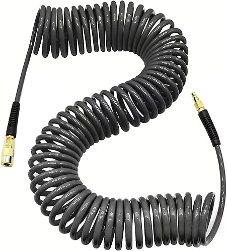 YOTOO Manguera de aire, manguera de compresor de aire de retroceso de poliuretano, 14 de pulgada de diámetro interior por 50 pies de largo con