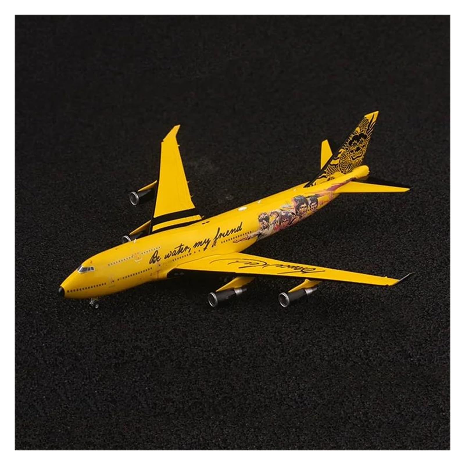 Maquette d'avion B747-400 Bruce Lee, cadeau de collection idéal pour fan adulte