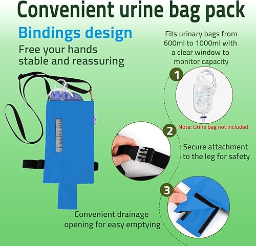 Miniatura 2 de Funda NephroCare  Cinturón ajustable para tubo de nefrostomía y bolsa de drenaje, discreta y lavable a máquina, diseño cómodo para el cuidado de