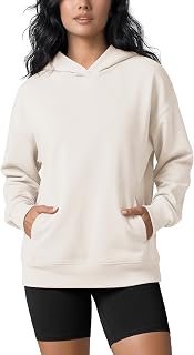 ODODOS Women's Modal Oversized Hoodie with Kangaroo Pocket, Soft Pullover Sweatshirt