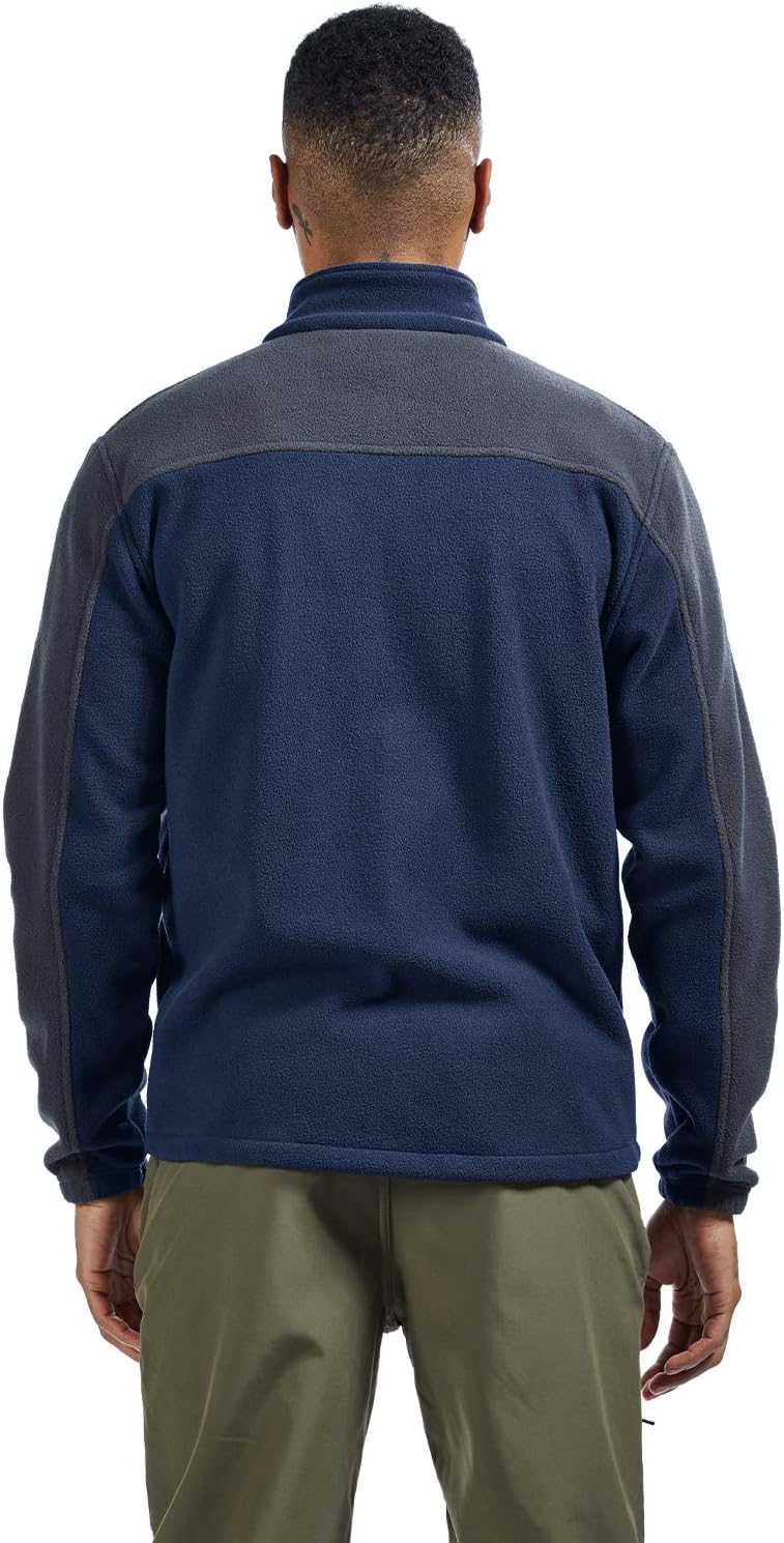 TBMPOY Men's Fleece Jackets Lightweight Full-Zip Fall Jacket Warm Winter Coats Outdoor Hiking with Pockets - Image 7