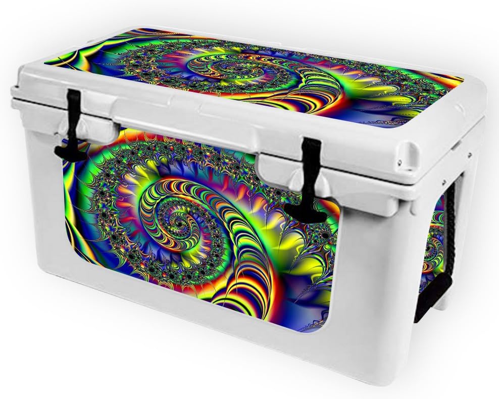 MightySkins (Cooler Not Included) Skin Compatible with RTIC 45 Cooler (2017 Model) - Acid | Protective, Durable, and Unique Vinyl Decal wrap Cover | Easy to Apply | Made in The USA