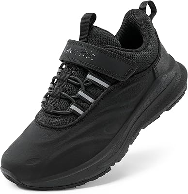 DREAM PAIRS Boys Girls Shoes Kids DuraPlay Tennis Running Athletic Protective Walking Sneakers for Little/Big Kid,Size 6 Big Kid,All Black,SDRS2335K