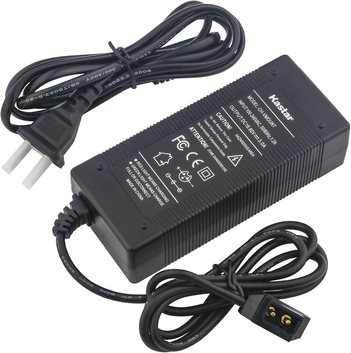Kastar D-Tap Charger Replacement for Nanlite 300B, ZGCINEE ZG-V99 ZG-V160, Mini V-Mount V-Lock, Godoxx VL200 LED Light, Rotolight and Dracast Lighting Systems