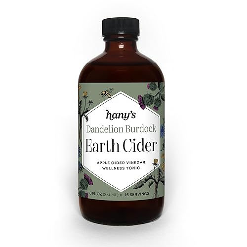 Miniatura 7 de Hany's Harvest Dandelion Bardana Earth Cider - 16 onzas líquidas Tónico de bienestar totalmente natural, vinagre de sidra de manzana, sin OMG, sin