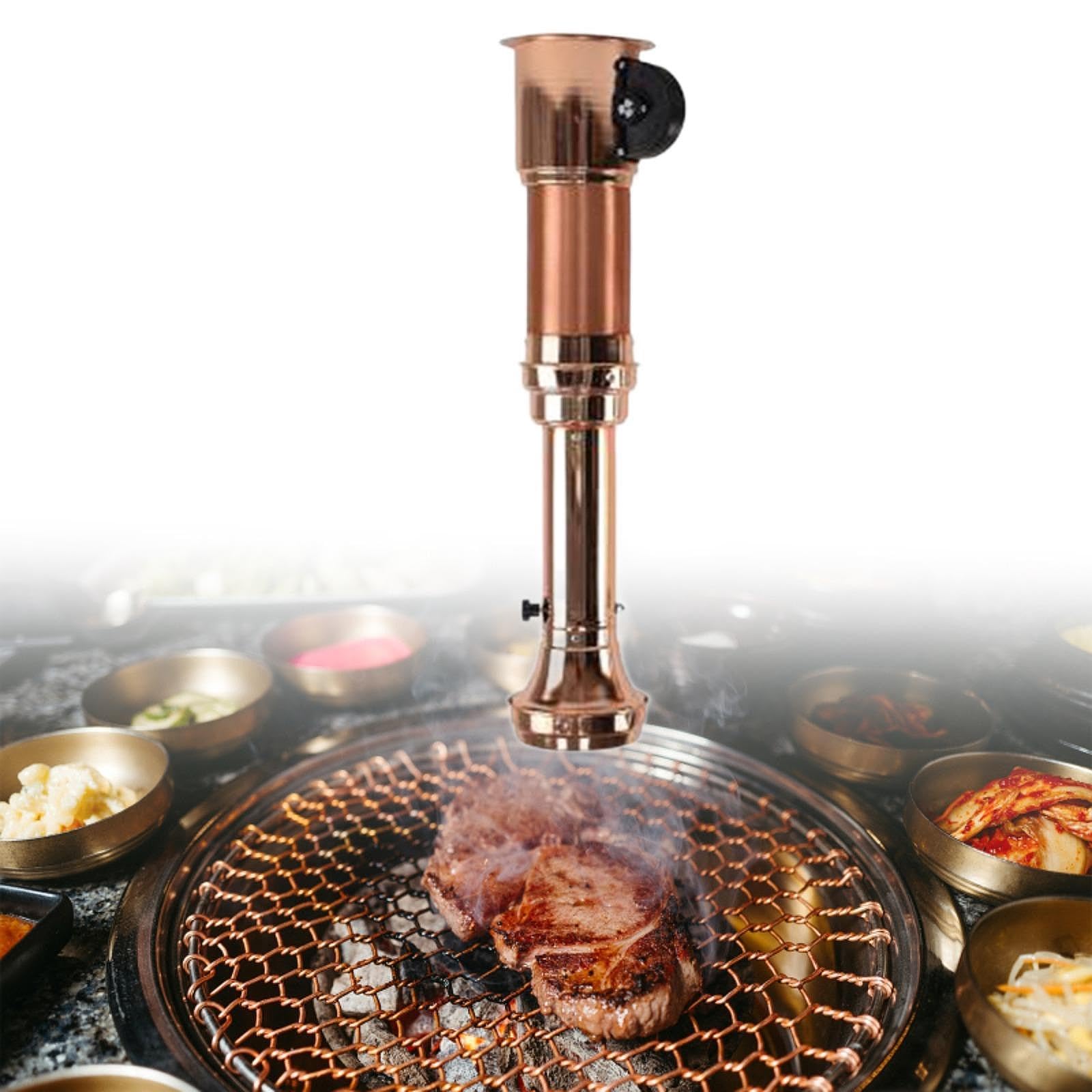 Tuyau d'Évacuation Fumée Extensible Hotte Gril Barbecue Conduit Aluminium Acier Inoxydable Adaptable Facile Nettoyer Convient Collectivité Restaurant