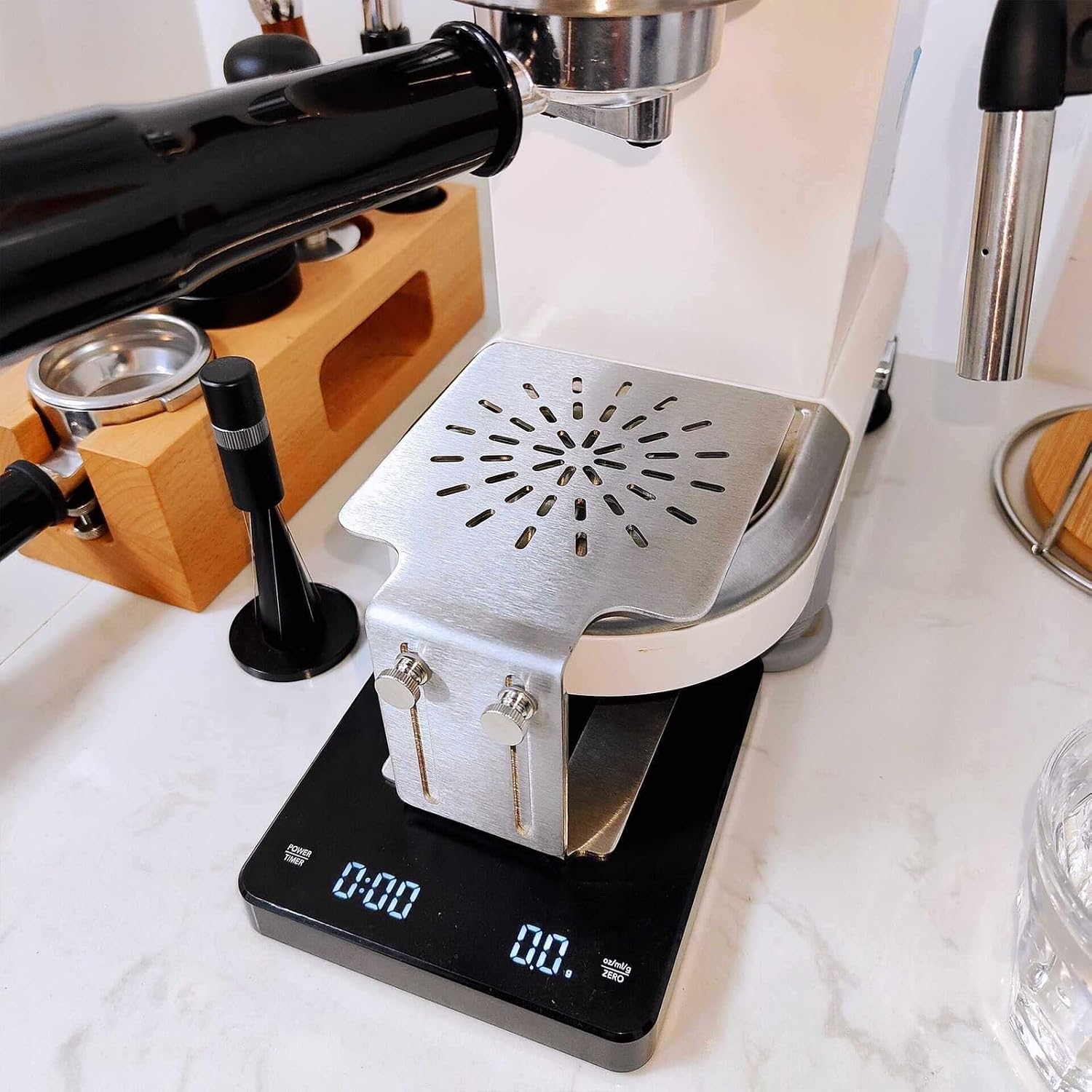 Scale Rack Italian Electronic Scale Heightening Rack Coffee Scale Rack Waterproof Balances Protections Rack Adjustable