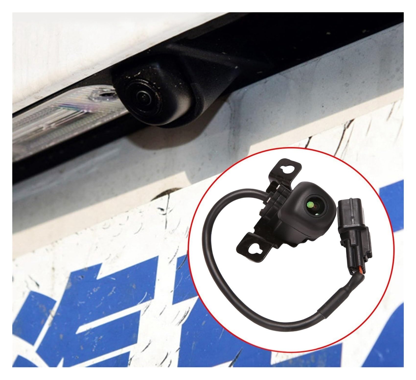 Tylna kamera samochodowa kamera cofania Backup asystent parkowania kamera 95760-2W640 kompatybilna z Hyundai Santa Fe 2016 2017 2018