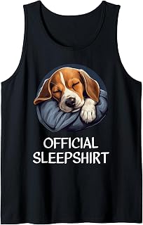 Official Sleep Shirt Beagle Nightshirt Pajama Sleepshirt Tank Top