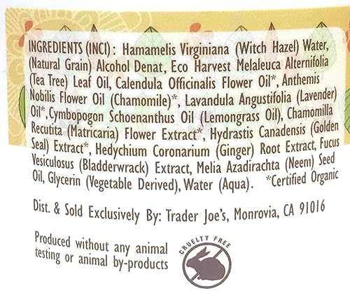 Miniatura 2 de Paquete de 2 almohadillas de limpieza facial natural Trader Joes Spa con aceite de árbol de té