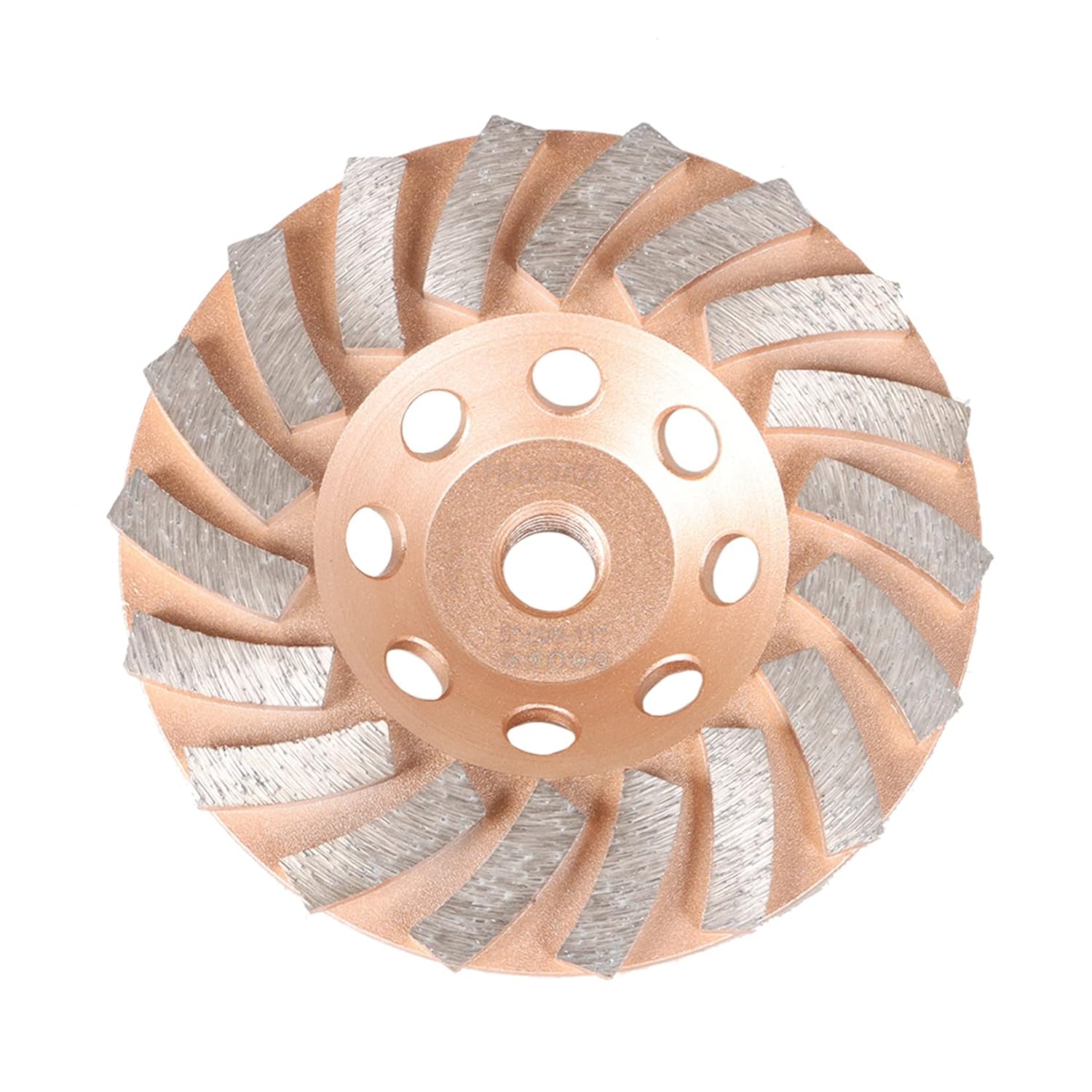 findmall 5 Inch 18 Turbo Diamond Segments 5/8 Inch -11 Arbor Grinding Wheels Diamond Cup Grinding Wheels Fit for Concrete and Masonry Available