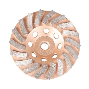 findmall 5 Inch 18 Turbo Diamond Segments 5/8 Inch -11 Arbor Grinding Wheels Diamond Cup Grinding Wheels Fit for Concrete and Masonry Available