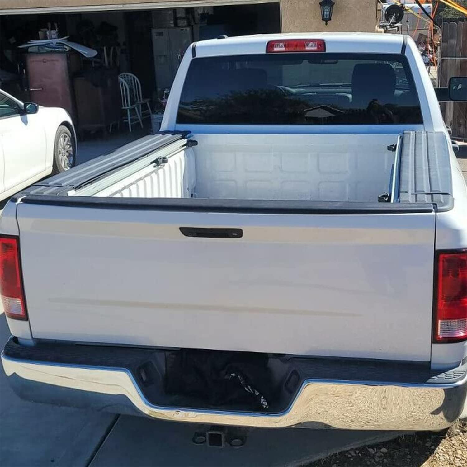 Tailgate Molding Cap Spoiler Compatible with 2009-2019 Dodge Ram 1500 2500 3500 Classic Tailgate Cover Molding Top Cap Protector Lip Spoiler Replace for CH1909100 55372052AH 6502632 926-578
