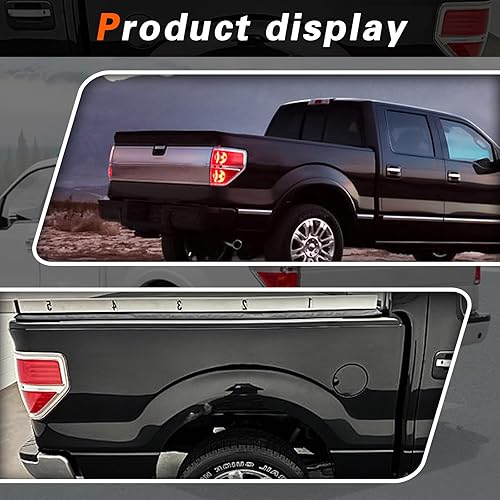 Miniatura 5 de TODO Conjunto de luz trasera compatible con la lámpara de freno de luz trasera BL3Z13405B 2009 2010 2011 2012 2013 2014 F150 F-150