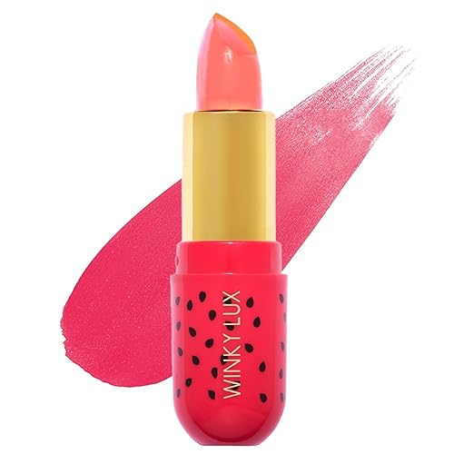 Miniatura 2 de Winky Lux Bálsamo labial con pH de sandía, bálsamo labial hidratante, tinte rosa natural con cambio de color de pH, hidrata y suaviza los labios