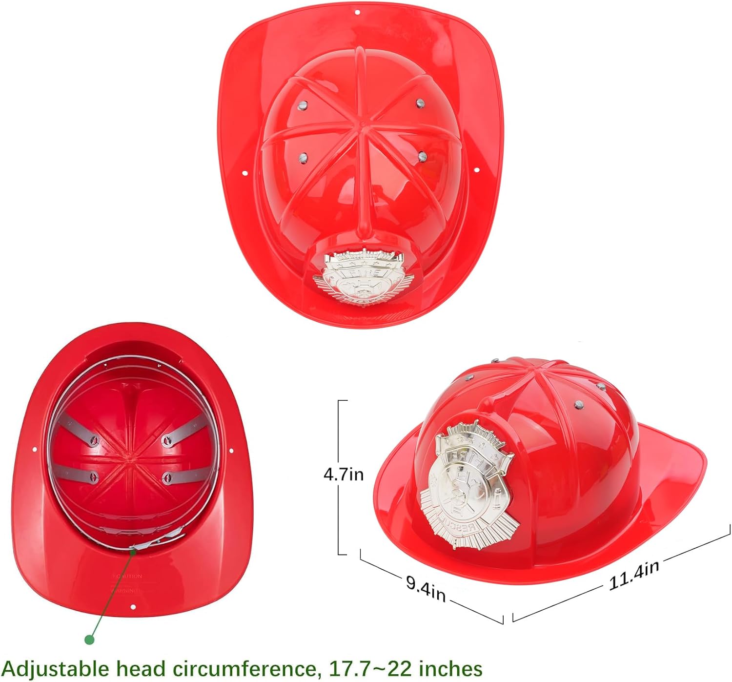 Avady Firefighter Costume for Kids Fireman Costume for Boys Halloween Costume Cosplay Dress Up
