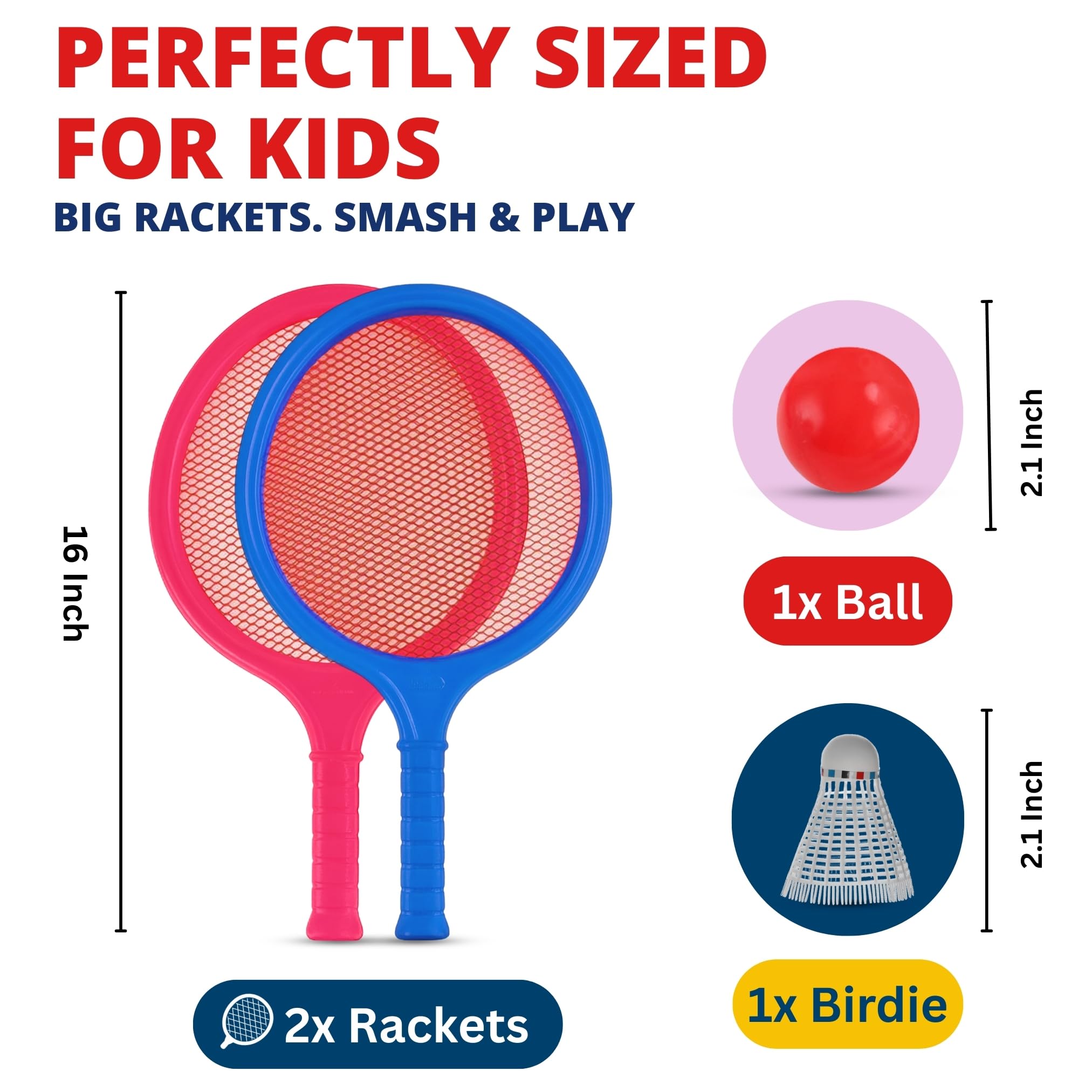 Soft Toy Rackets Toddler Sports Racket Toy Kids Tennis Racket With Bag 2 Plastic Racquet ...