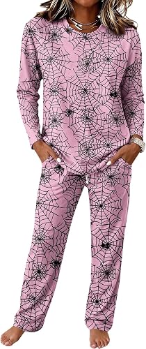 Vividcrate Halloween Woman Pajama Sets Cute Ghost Women's Pa