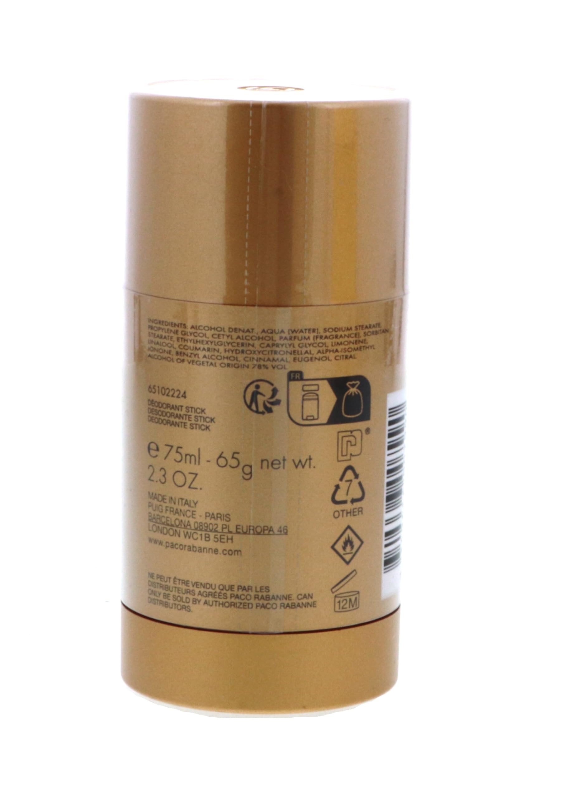 Paco Rabanne 1 Million Deodorant Stick 75 Gr Hombre
