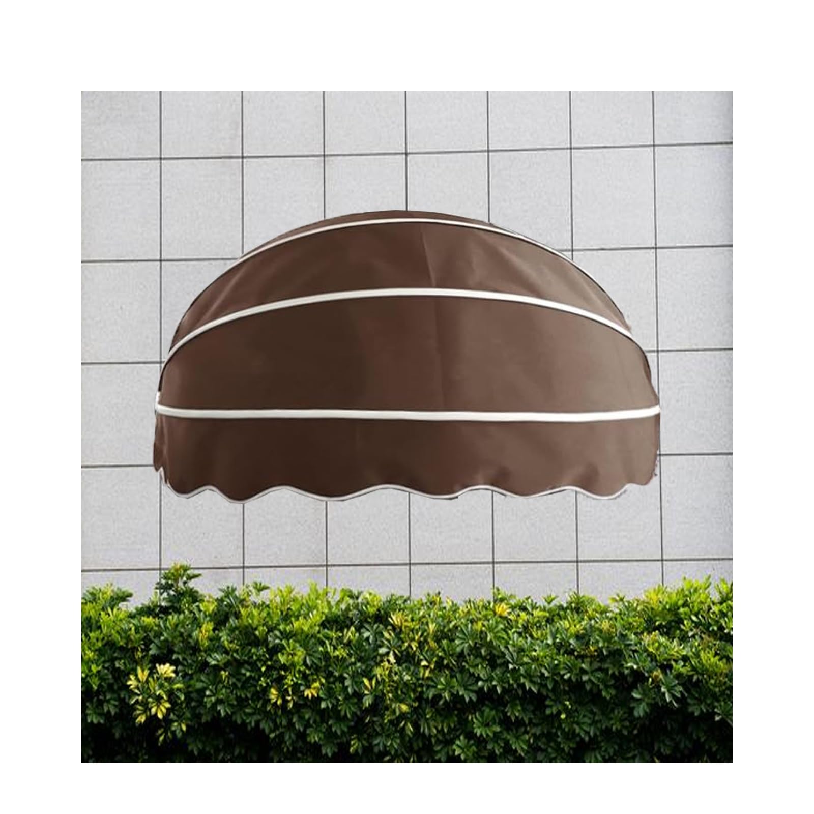 Auvent dôme pliable diamètre 75 cm en toile imperméable pour fenêtre
