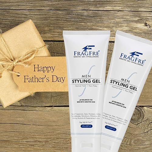 Miniatura 2 de FRAGFRE - Gel de peinado para hombre sin fragancia 8 onzas pH equilibrado para hombres con pieles sensibles no demasiado firme o ligero solo