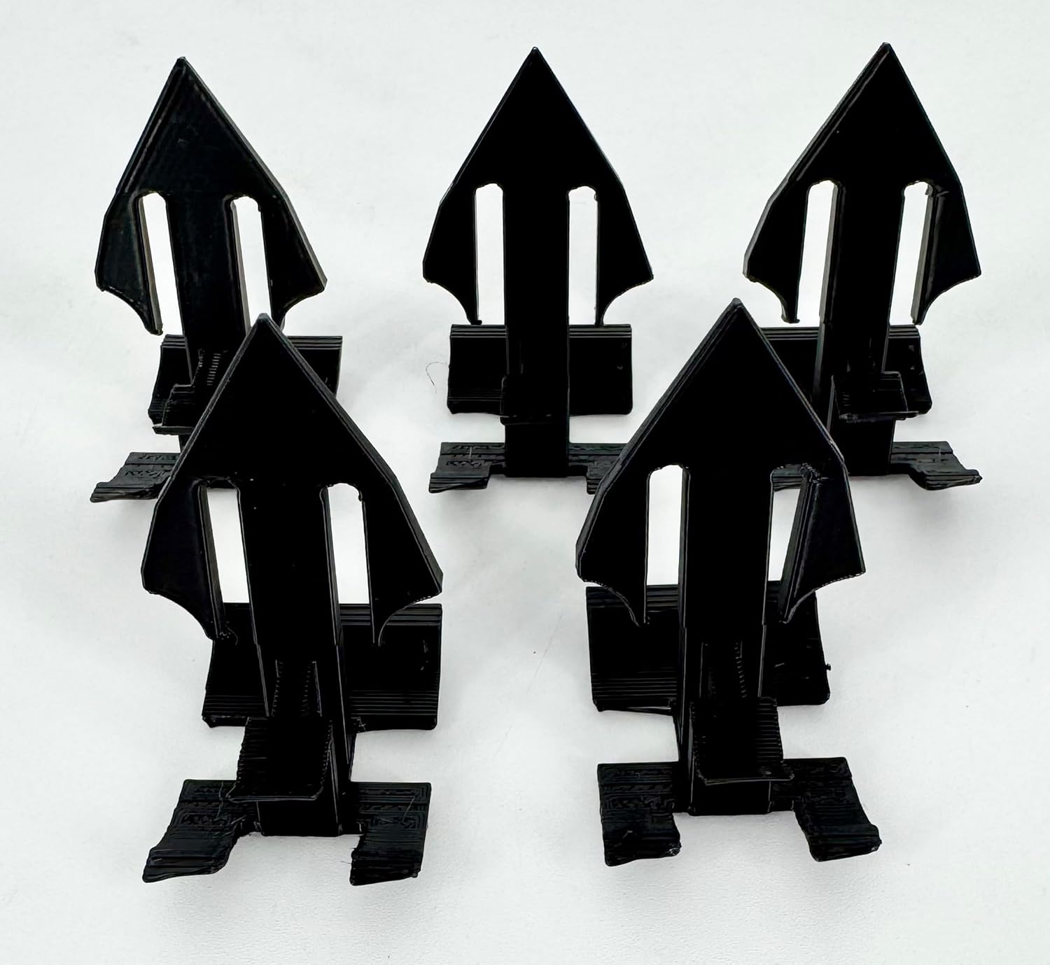 GM Rear Window Headliner Garnish Moulding Clips, 5 Pack, Black, for Chevy Caprice Impala Cadillac Fleetwood 1980-1990