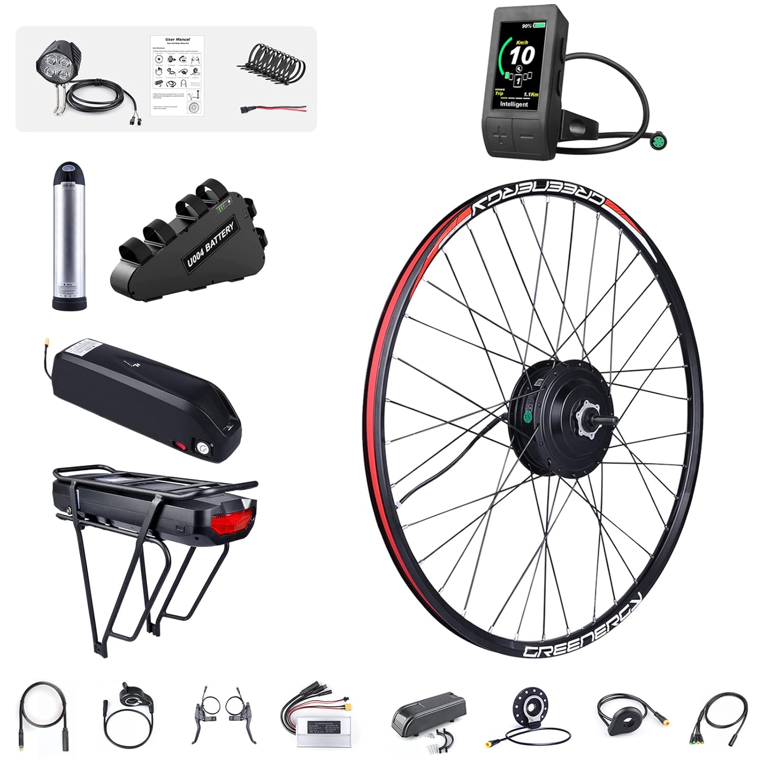 BAFANG 48V 500W Front Hub Motor 20" Electric Bike Conversion Kit for